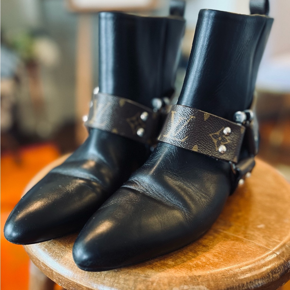 Louis Vuitton Rhapsody Leather Ankle Boots